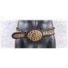 Image 2 : Vintage Rattlesnake Leather Cowboy Belt