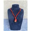 Chinese Red Branch Coral Necklace