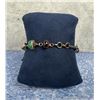 Image 2 : Sterling Silver Moonstone Garnet Bracelet