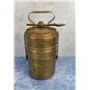 Antique Indian Brass Tiffin Hot Lunch Box