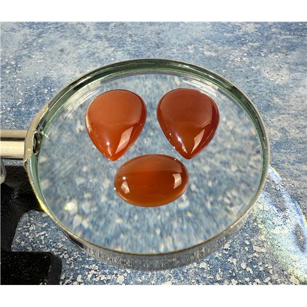 41.85ct of Carnelian Cabochon Gemstones