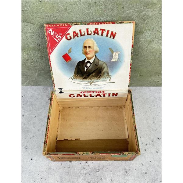 Antique Gallatin Cigars Box
