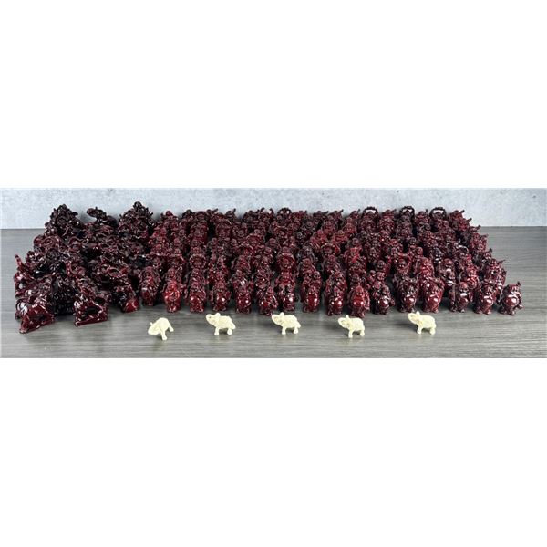 Collection of Miniature Chinese Resin Figures