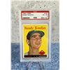 1958 Topps Sandy Koufax #187 Card PSA 4