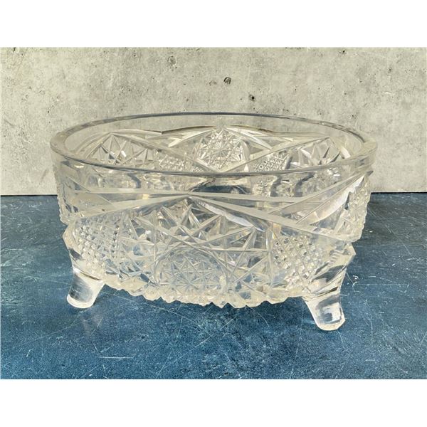 Footed Glass Trinket Dish