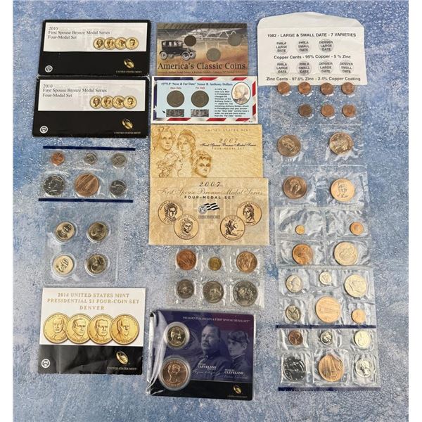 Collection of Coins Tokens Medals