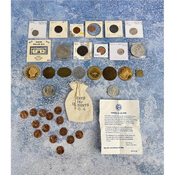Collection of Coins and Tokens