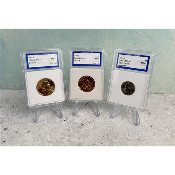Sacagawea Dollars & Peace Medal Nickel