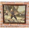 Image 1 : Antique Henry Herman Hintermeister Fishing Print