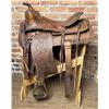 Image 1 : Tooled Leather Cowboy Saddle
