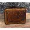 Image 4 : Vintage Tooled Leather Cowboy Wallet