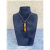 Image 2 : Sterling Silver Carnelian Figa Hand Neckalce