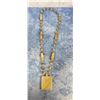 Image 2 : Mexican Aztec Pattern Onyx Necklace