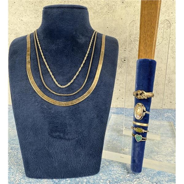 Collection of Sterling Silver Jewelry