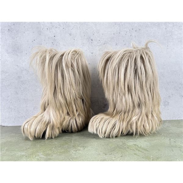 1970s Yak Fur Snow Bunny Ski Boots