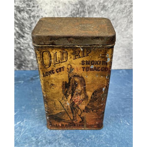 Old Rip Long Cut Tobacco Tin