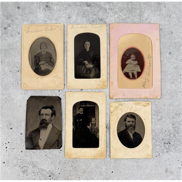 Antique Identified Tintype Photos