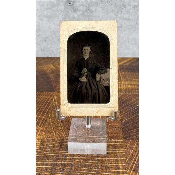 Antique Occupational Tintype Photo Marble Carver