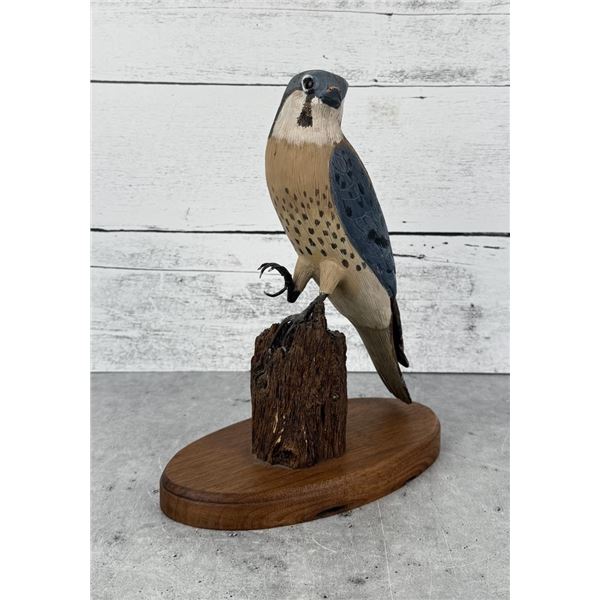 Kestrel Sparrow Hawk Wood Carving