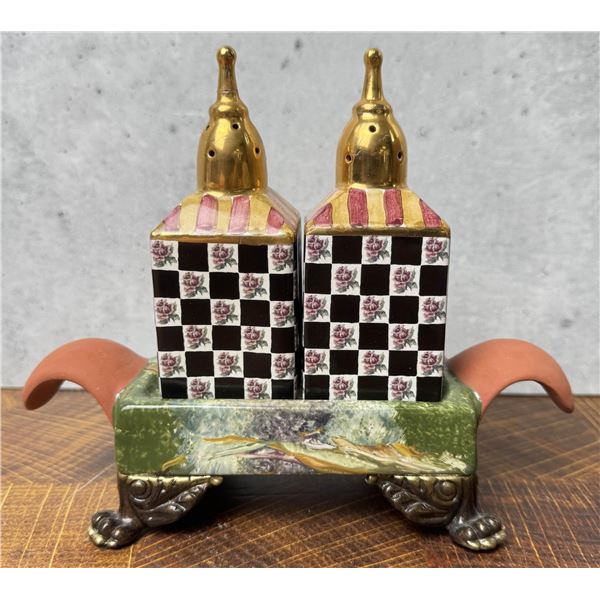Mackenzie Childs Torquay Salt & Pepper Tray