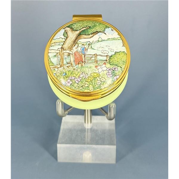 Poetry of Love Franklin Mint Enamel Trinket Box