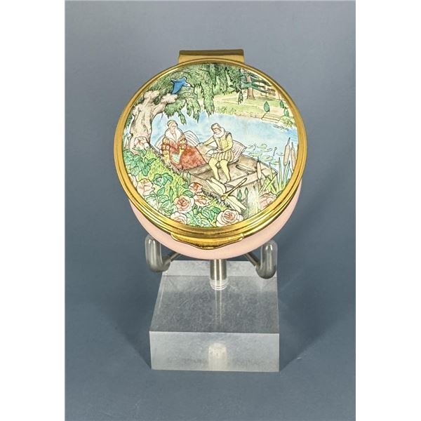 Poetry of Love Franklin Mint Enamel Trinket Box