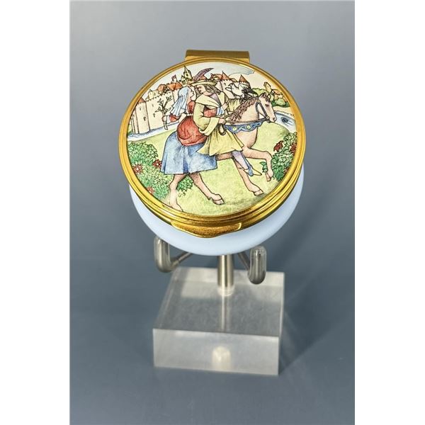 Poetry of Love Franklin Mint Enamel Trinket Box
