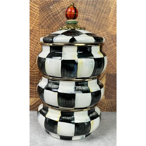 Mackenzie Childs Courtly Check Canisters