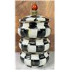 Image 2 : Mackenzie Childs Courtly Check Canisters