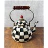 Image 2 : Mackenzie Childs Courtly Check Teapot