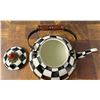 Image 4 : Mackenzie Childs Courtly Check Teapot