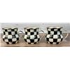 Image 1 : Mackenzie Childs Enamel Courtly Check Mugs
