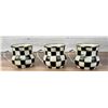 Image 2 : Mackenzie Childs Enamel Courtly Check Mugs