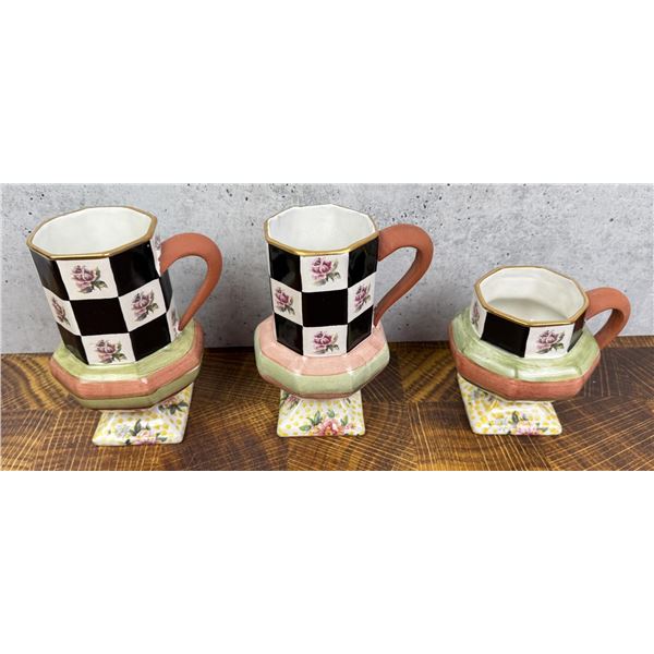 Mackenzie Childs Torquay Palm & Devon Mugs