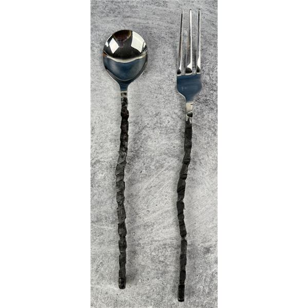 Michael Aram Iron Age Salad Serving Set