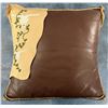 Image 1 : Beaded Leather Pillow
