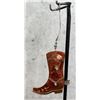 Image 2 : Copper and Turquoise Cowboy Boot Ornament