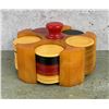 Bakelite Poker Chip Caddy and Chips