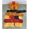 Image 2 : Bakelite Poker Chip Caddy and Chips