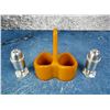 Image 2 : Bakelite Caddy Salt and Pepper Shaker Set