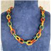 Image 1 : Bakelite Chain Link Necklace
