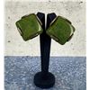 Mottled Green Bakelite Earrings