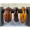 Image 1 : Art Deco Apple Juice Bakelite Bangle Bracelets