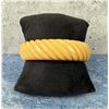Image 1 : Carved Yellow Bakelite Bracelet