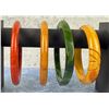 Image 1 : Art Deco Bakelite Bangle Bracelets