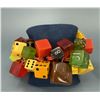 Image 2 : Chunky Art Deco Bakelite Dice Charm Bracelet