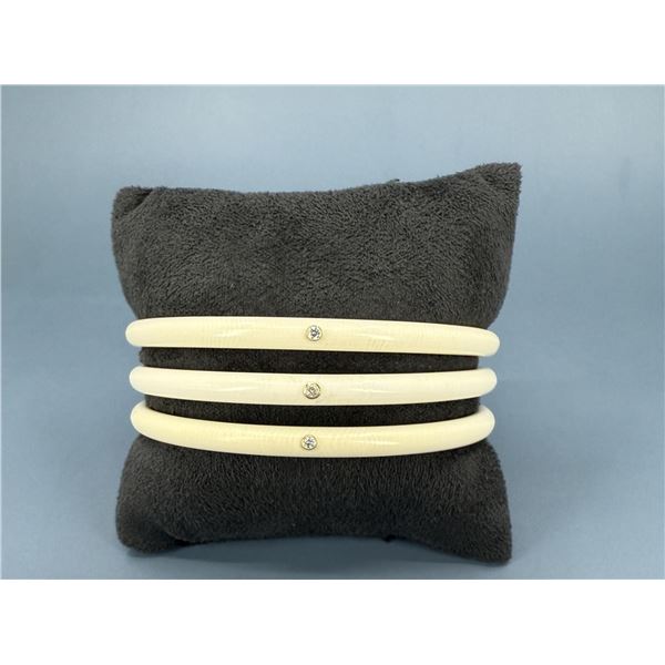 Monique Pean Walrus Diamond Bangle Bracelets