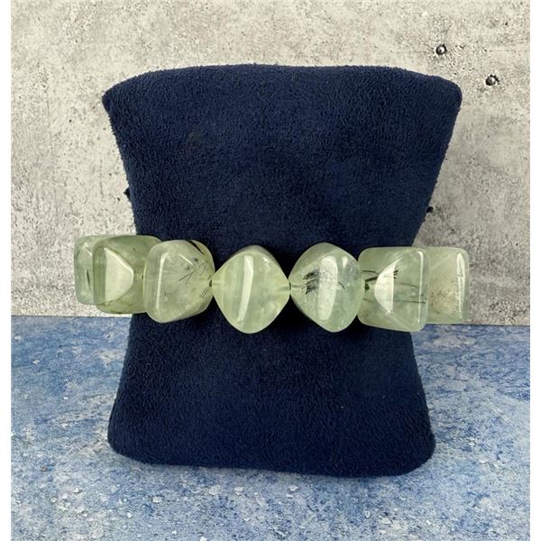 Prehnite and Epidote Bracelet