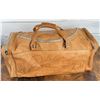 Vintage Tooled Leather Cowboy Duffel Bag