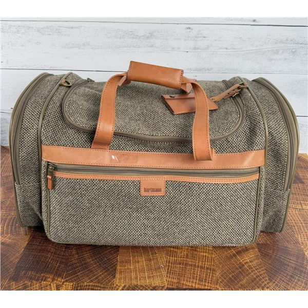 Hartmann Tweed and Leather Carry On Luggage Bag